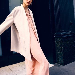 New Zara Oversized Collarless Coat (M)